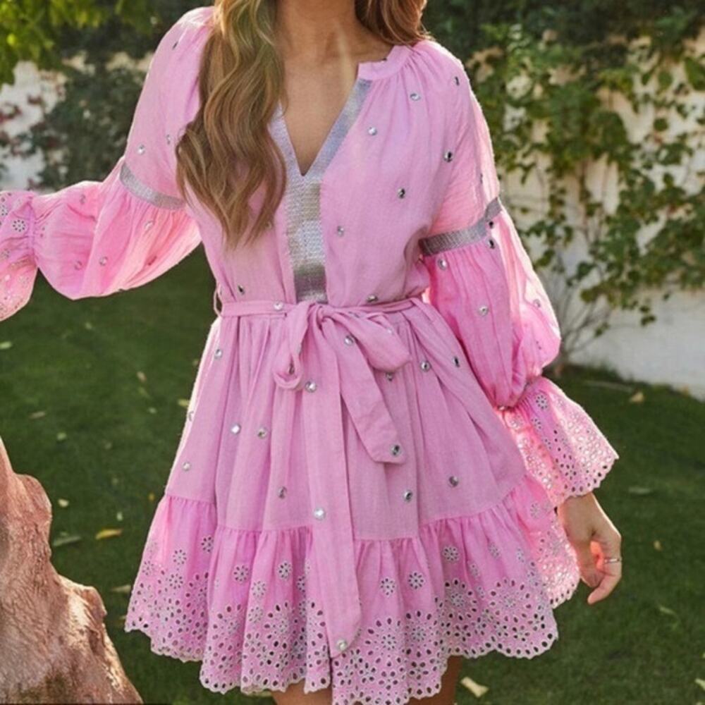 Anthropologie PQ Swim x Amanda Stanton Ezra Dress/Coverup Resortwear Size XS/S